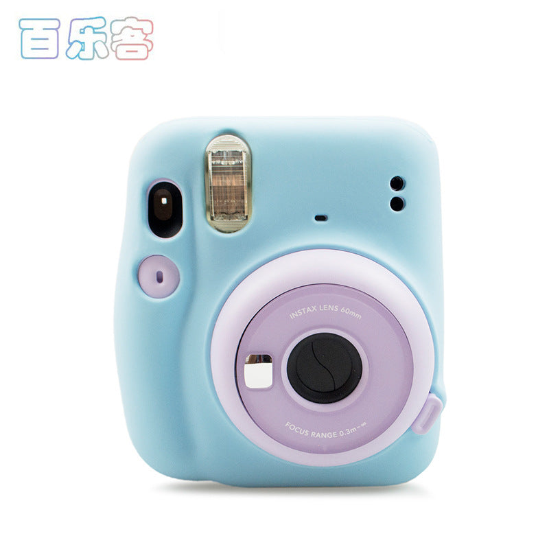 Polaroid Instaxmini Series Universal Camera Case, One Camera and One Lens, Silicone Protective Case, Trendy Camera Accessories