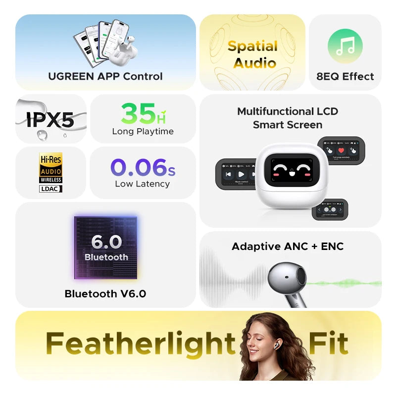 UGREEN LightBuds Magic Wireless Earphones