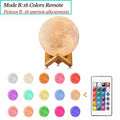 3D LED Moon Lamp Nightlight Fairy Table Bedroom Bedside Cute Kids Night Light for Room Birthday Party Decoration Holiday Gifts