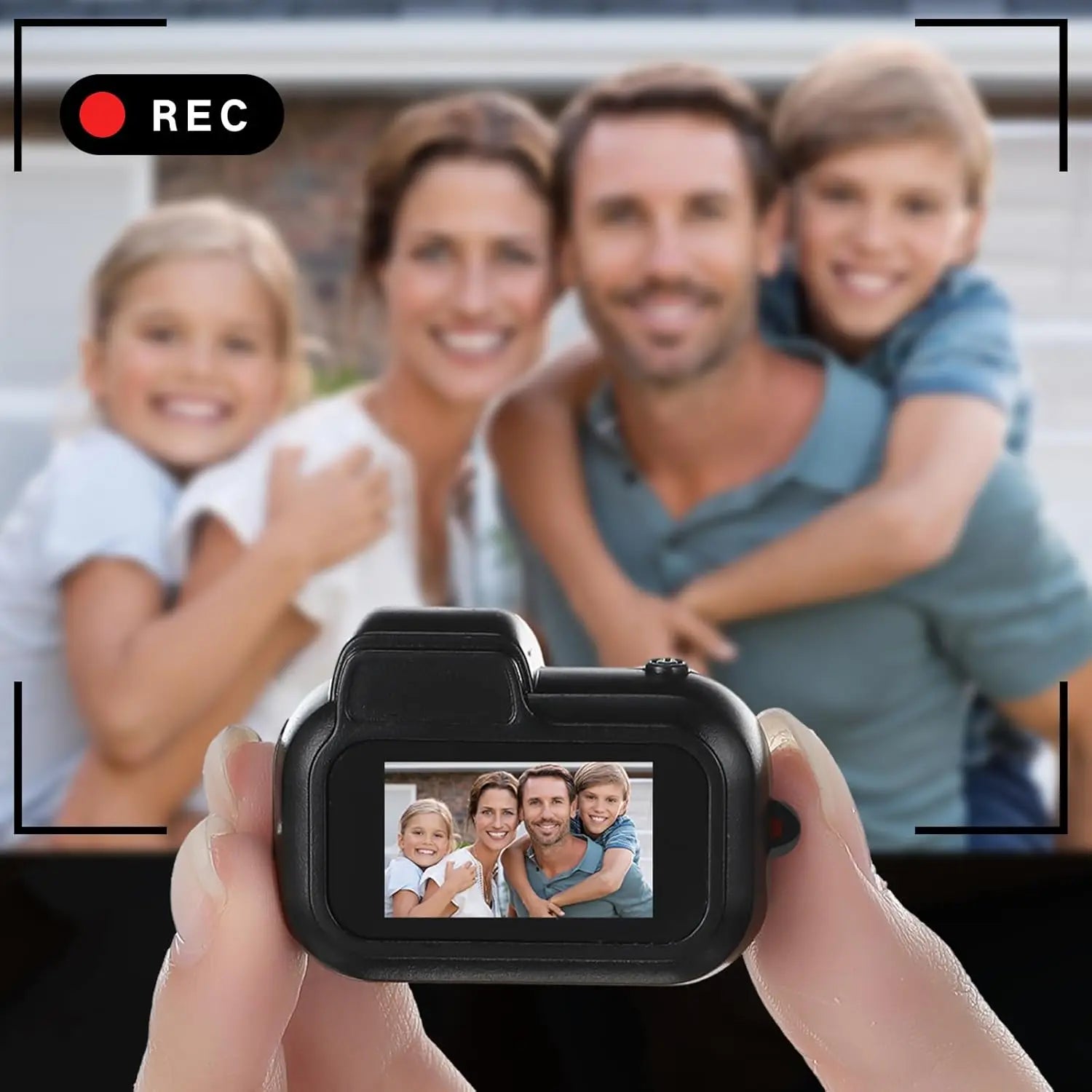 Keychain Camera Mini  0.96 inch Thumb Mini Action Camera Retro Support Memory Card 1080P Very Small Camcorder Video Recorder